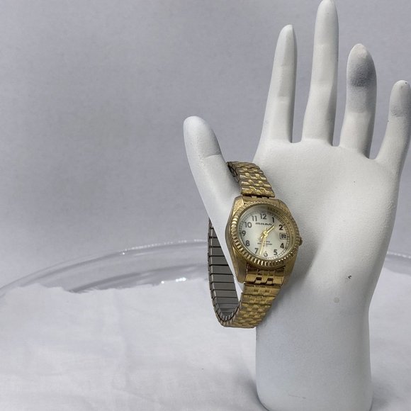 Milan Date Watch Base Metal Bezel Stainless Steel Back Stretch Band - Picture 2 of 6